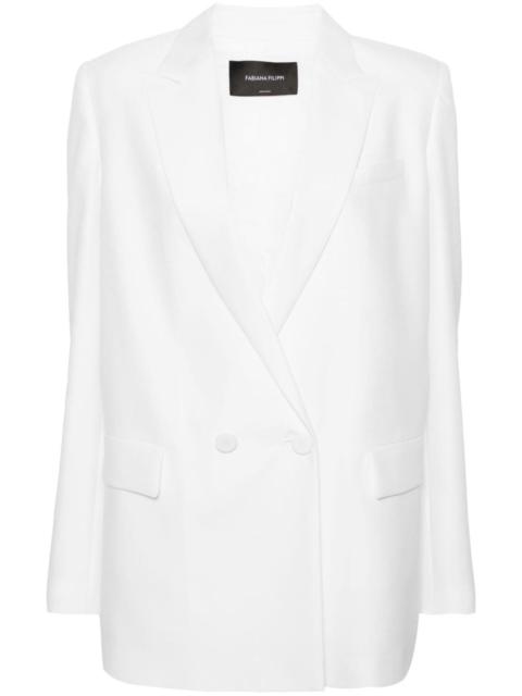 peak-lapels double-breasted blazer