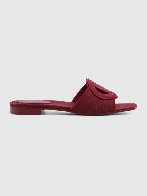 Women's Interlocking G slide sandal