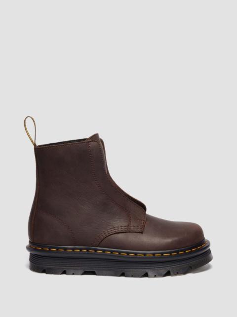 ZEBZAG LACELESS Slip On Leather Boots