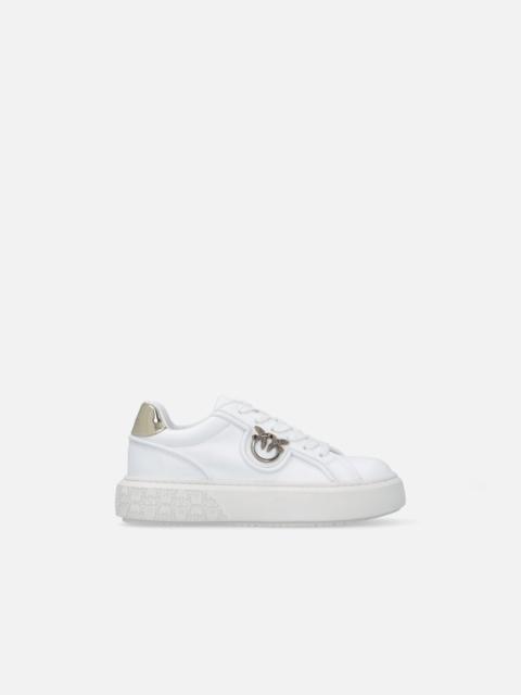 LEATHER SNEAKERS WITH LOVE BIRDS LOGO