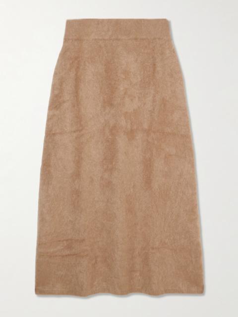 Asta Brushed-cashmere Midi Skirt