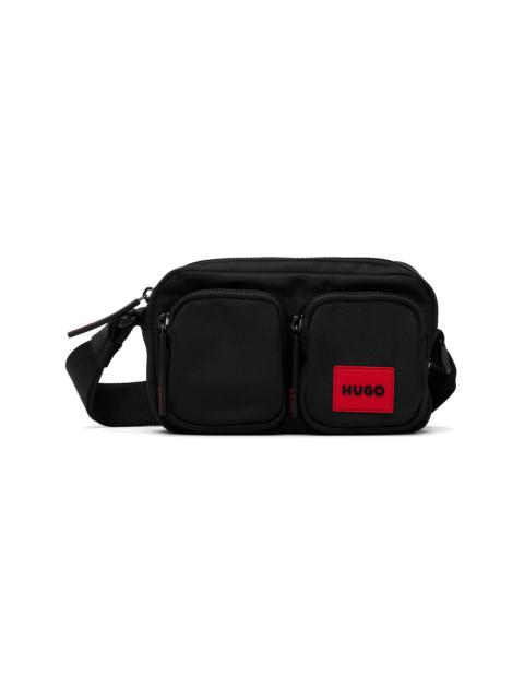 Black Logo Patch Bag