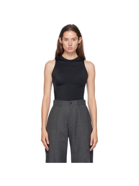 Black 'Swim' Tank Top