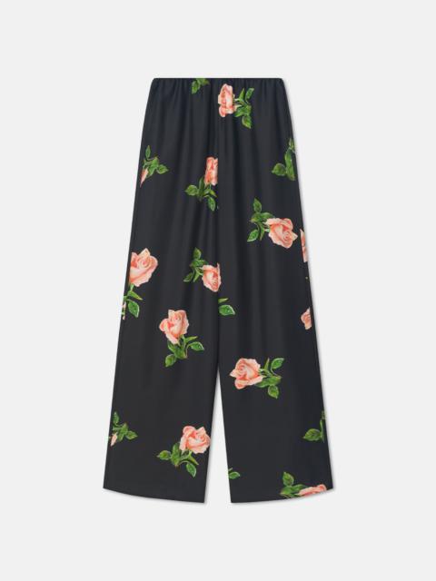 Printed Silk Twill Pants