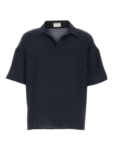 silk polo shirt