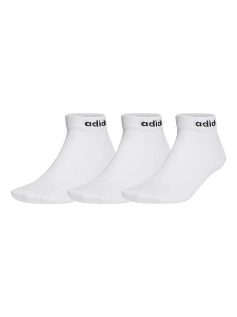 adidas neo Unisex Nc Ankle Socks 3 Packs White GE1380