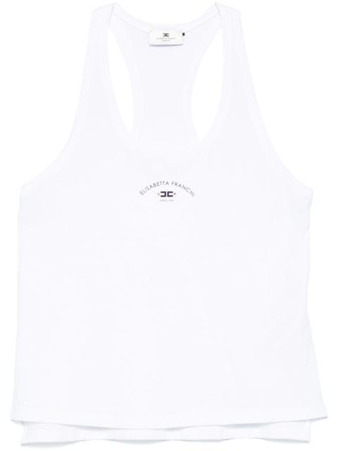 logo-print tank top