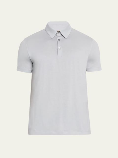 Men's Kim Wool Jersey Polo Shirt