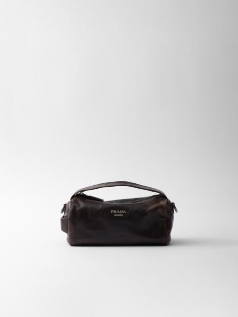 Nappa leather shoulder bag