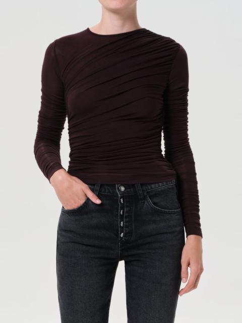 TANIA TWIST TEE IN ROOT