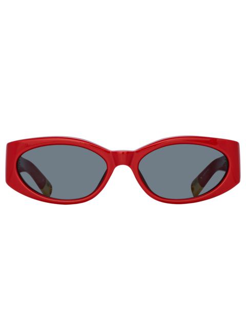 Ovalo Oval Sunglasses in Red