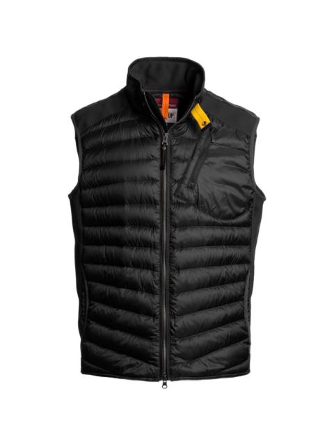 padded zip-up gilet