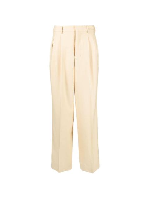 straight-leg virgin-wool trousers