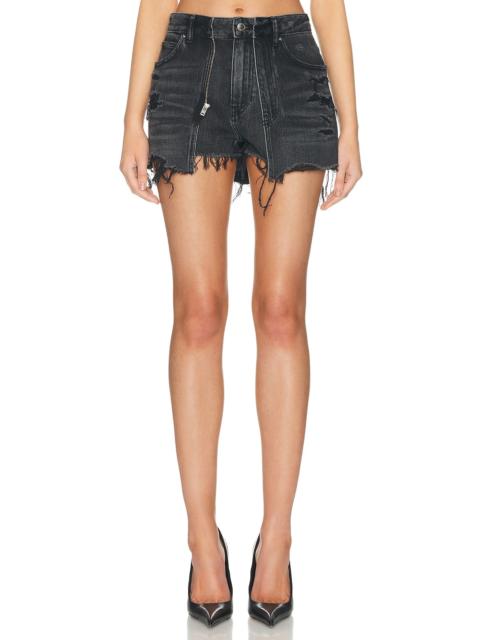 Distressed Double Layer Skort