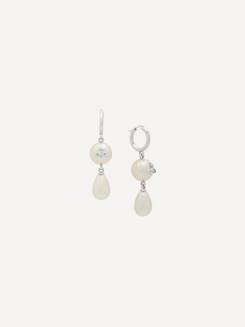 Platinum-Tone Martha Drop Earrings
