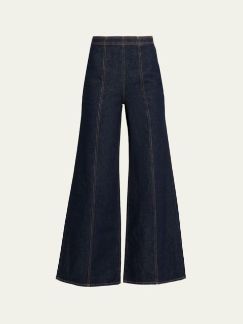 The Bianca Front-Seam Wide-Leg Jeans