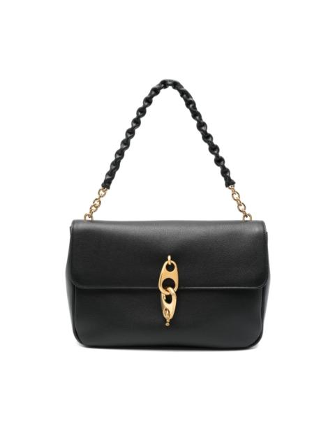 chain-link strap shoulder bag