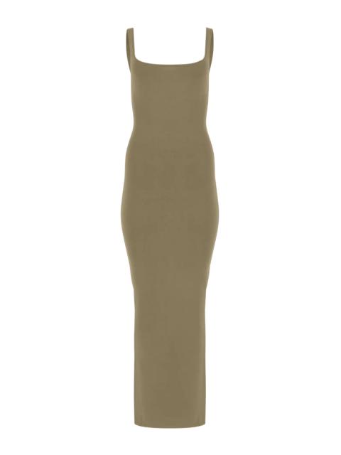 SQUARE NECK MAXI CORK - NYLON SPANDEX