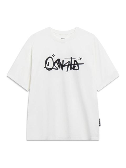 Li-Ning x Disney Graphic T-shirt 'White Black' AHST313-4