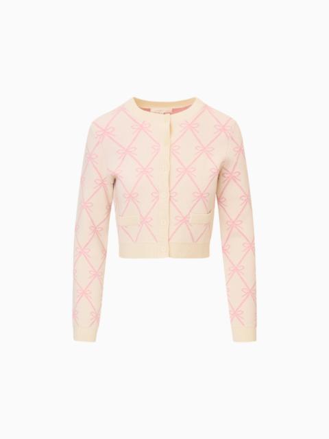 Veronika Wool-Blend Bow Cardigan