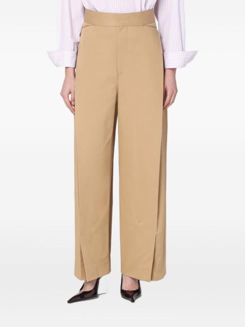 layered-effect trousers
