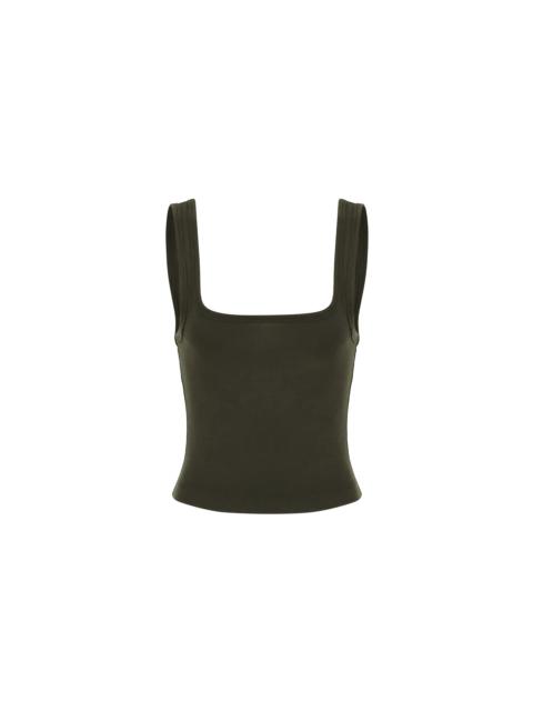 SQUARE NECK TANK MILITARY