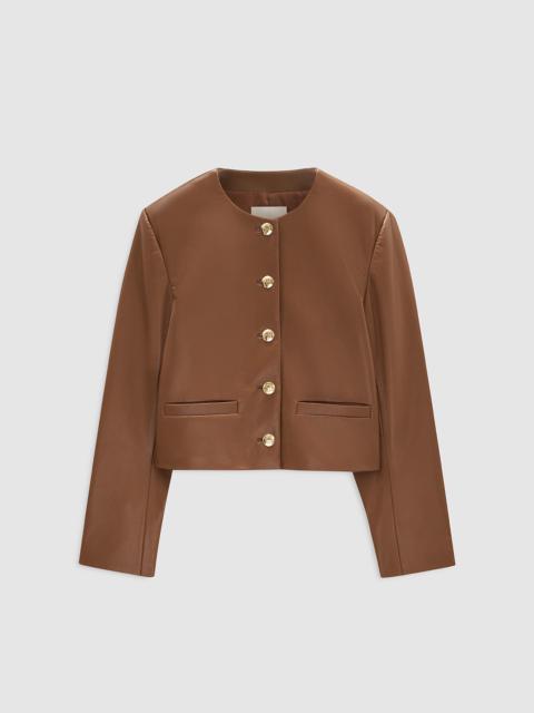 Amber Jacket - Cognac Recycled Leather