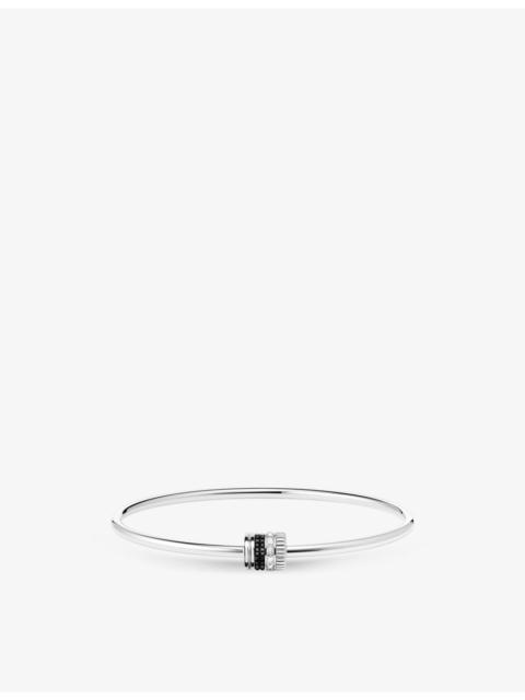 Quatre Black Edition 18ct white-gold and 0.13ct diamond bracelet