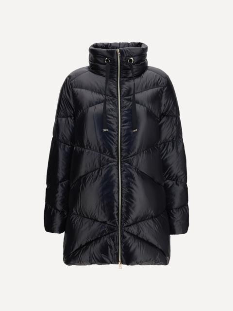 Quilted drawstring down Jacket