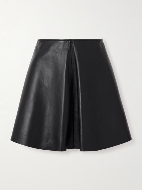 Minnie leather mini skirt Black