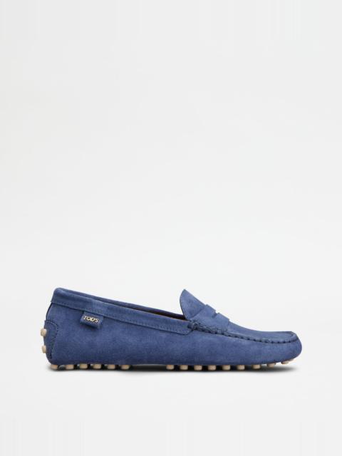 GOMMINO LOAFERS IN SUEDE - BLUE