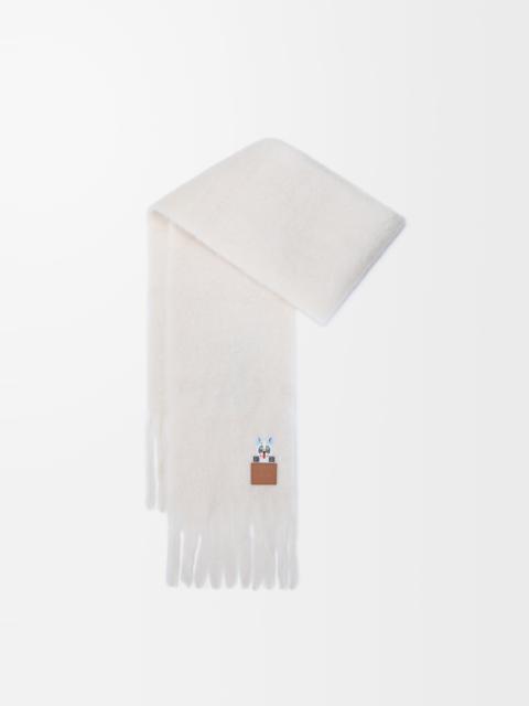 Scarf in mohair and wool blend