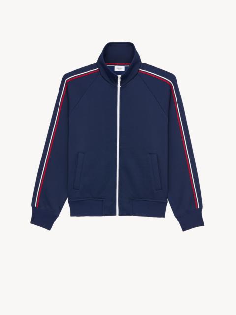 TRACK JACKET IN COTTON AND NYLON