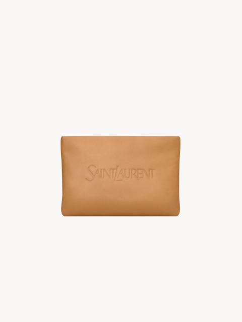 SAINT LAURENT SMALL POUCH IN LEATHER