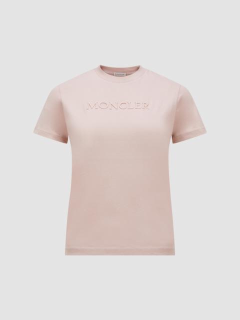 Embroidered Tonal Logo Cotton T-Shirt