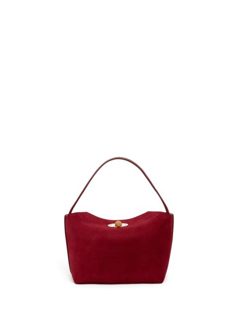 Turnlock Suede Mini Shoulder Bag