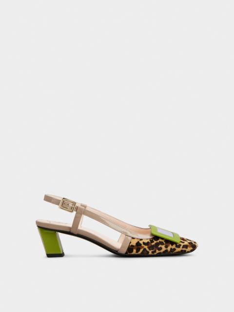 Belle Vivier Slingback Pumps in leather