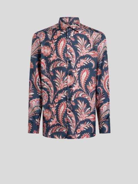 SILK SHIRT WITH PAISLEY PRINT