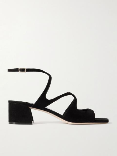 Azilia 45 suede sandals Black