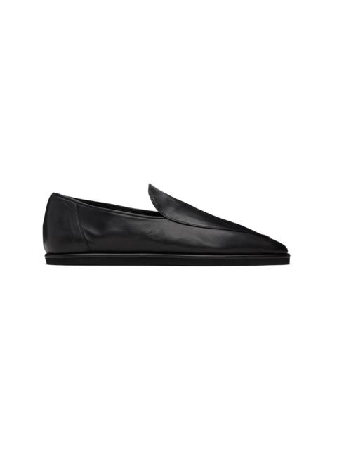 Black Soft Leather Loafers