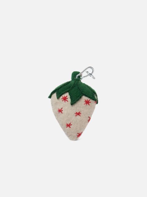 STRAWBERRY STUFFIE KEYCHAIN