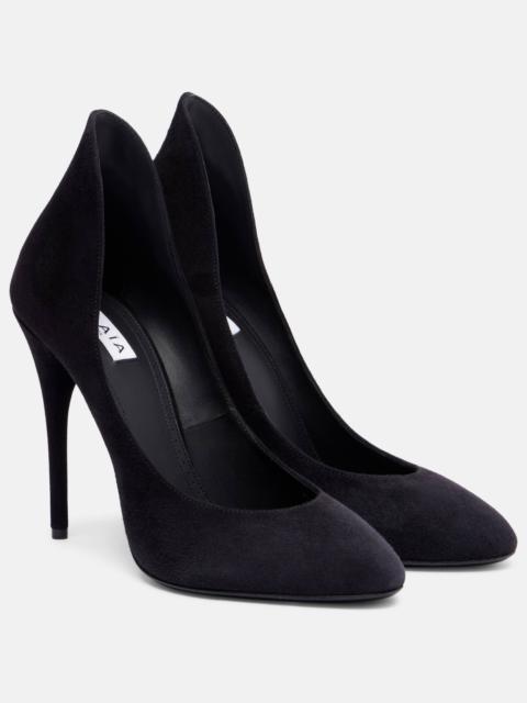 Decolette 110 suede pumps