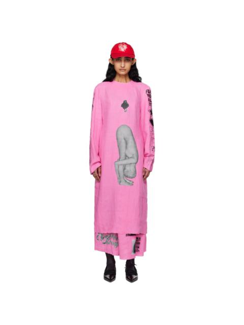 ASHLEY WILLIAMS Pink Executioner Maxi Dress | REVERSIBLE
