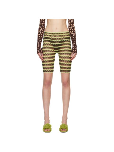 SSENSE Exclusive Green Lacey Shorts