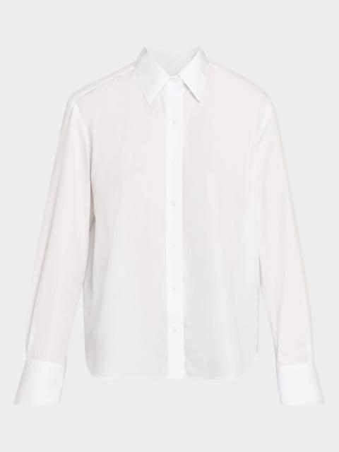 Possetti Superfine Cotton Button-Front Shirt