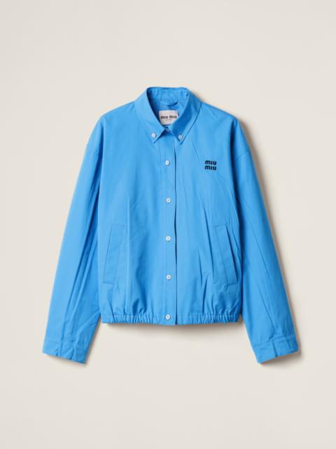 Poplin blouson jacket