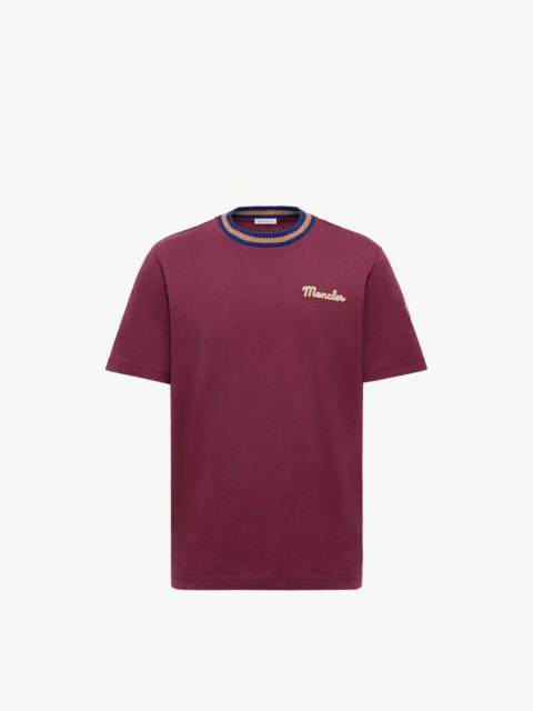 Embroidered Logo Cotton T-Shirt