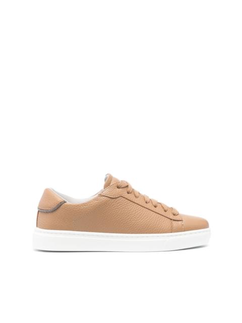 lae-up leather sneakers
