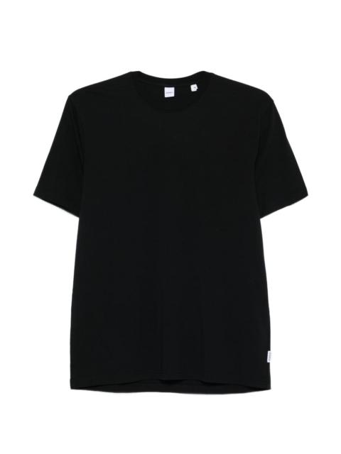 crew-neck black T-shirt