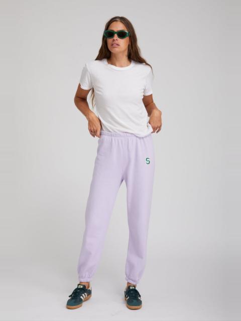 LAVENDER TRI-BLEND EMBROIDERED LOGO SWEATPANTS